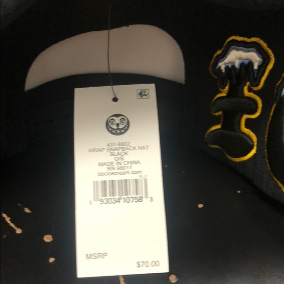 Billionaire Boys Club Black and Yellow Ice Cream Hat - Picture 4 of 4